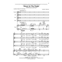 DICKAU DAVID MUSIC IN THE NIGHT SATB CHOR
