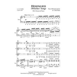 Mendelssohn Felix Hexenlied Witches' Song (Arr Neal Paul) Ssa Choral