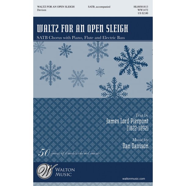 DAVISON DAN WALTZ FOR AN OPEN SLEIGH SATB CHOR