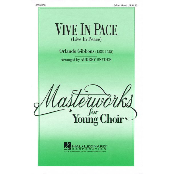 Vive in Pace : (Live in Peace)