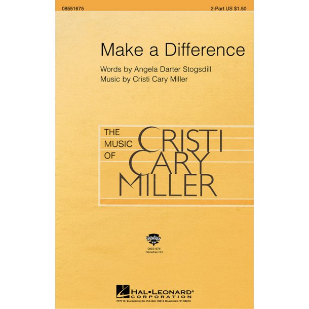 Make a Difference : 2-Part and Piano