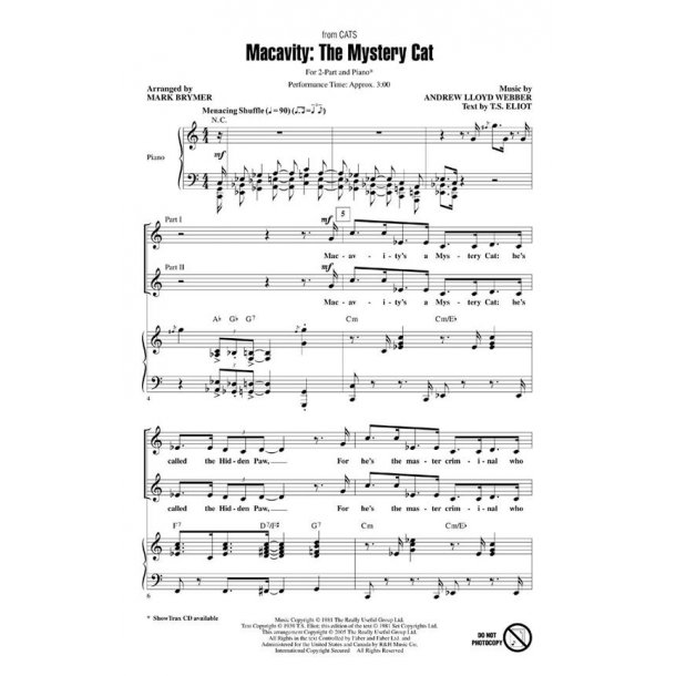 Andrew Lloyd Webber: Macavity - The Mystery Cat (ShowTrax CD)