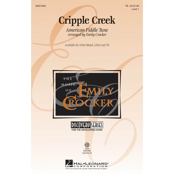 Cripple Creek (Arr Crocker Emily) Tb Choral