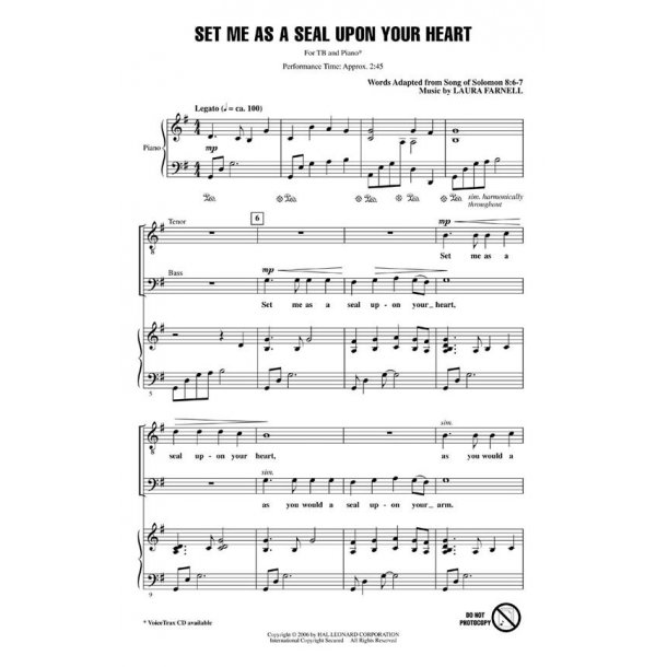 Set Me as a Seal upon Your Heart