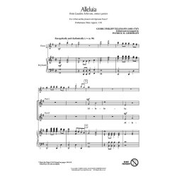 Telemann Alleluia From Laudate Jehovam (Liebergen) 2 Part Choral