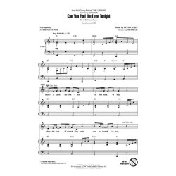 JOHN ELTON CAN YOU FEEL THE LOVE TONIGHT (ARR SNYDER) 2PT CHOR