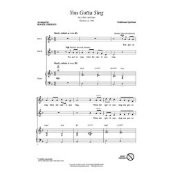 YOU GOTTA SING (ARR ROGER EMERSON) DISCOVERY CHORAL 2-PART CHOR