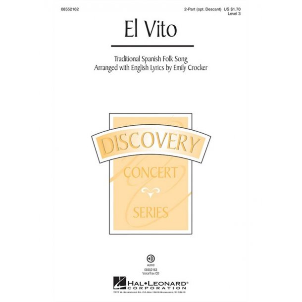 EL VITO (ARR EMILY CROCKER) 2 PART OPTIONAL DESCANT CHORAL