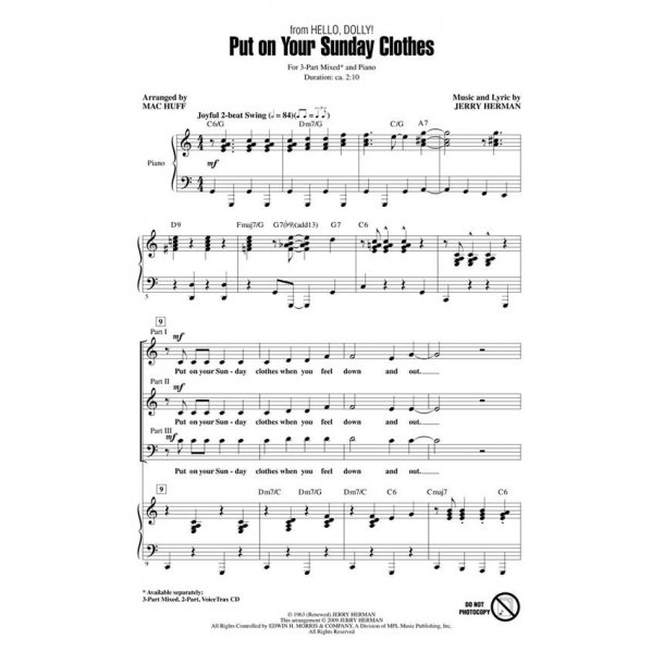 Put on Your Sunday Clothes : (from Hello, Dolly!) Discovery Level 2