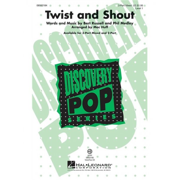 TWIST AND SHOUT (HUFF MAC) DISCOVERY CHORAL 3PT MIXED CHOR