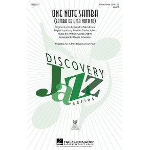 JOBIM ANTONIO CARLOS ONE NOTE SAMBA (EMERSON ROGER) 3 PT MIXED CHORAL
