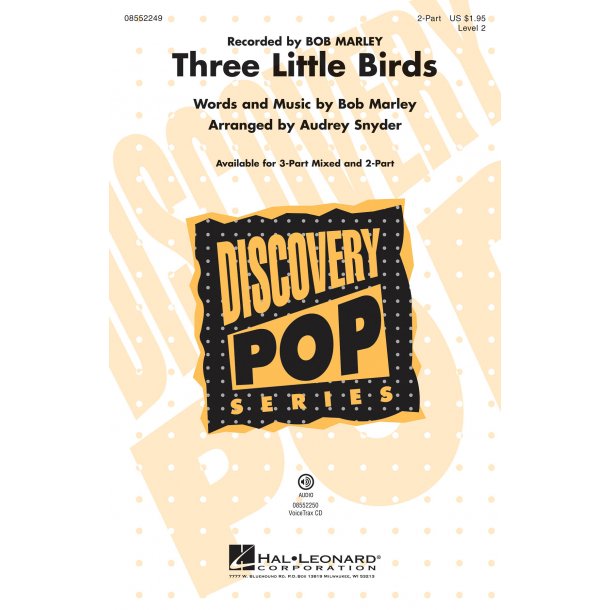 Marley Bob Three Little Birds (Arr Snyder Audrey) 2 Part Choral
