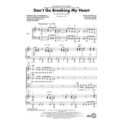 DON'T GO BREAKING MY HEART (BRYMER MARK) 3 PART MIXED CHORAL