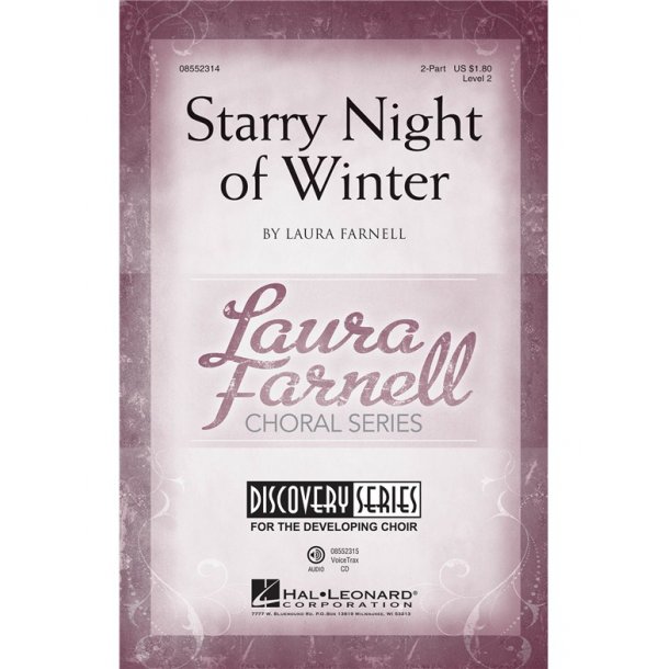 FARNELL LAURA STARRY NIGHT OF WINTER 2 PART CHORAL