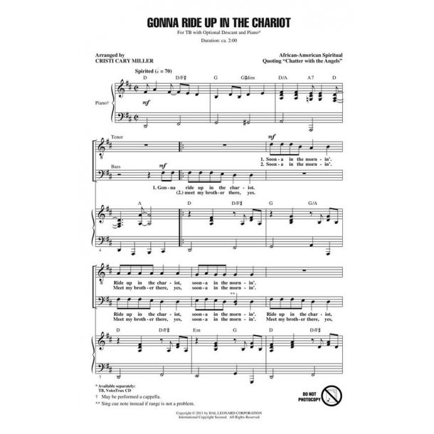 Gonna Ride Up in the Chariot : Discovery Level 1