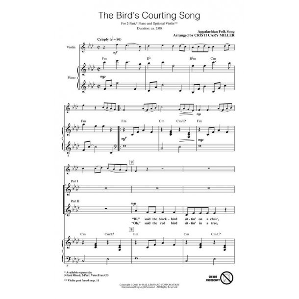 The Bird's Courting Song