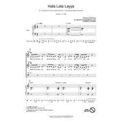HALA LALA LAYYA (ARR SNYDER AUDREY) 3 PART MIXED CHORAL
