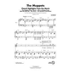 THE MUPPETS CHORAL HIGHLIGHTS FROM THE MOVIE (HUFF MAC) 2 PART CHORAL