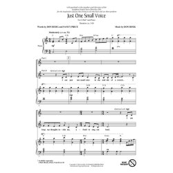 BESIG DON/PRICE NANCY JUST ONE SMALL VOICE 2 PART CHORAL