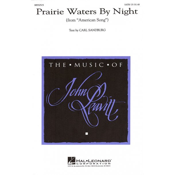 Prairie Waters by Night : from American Song