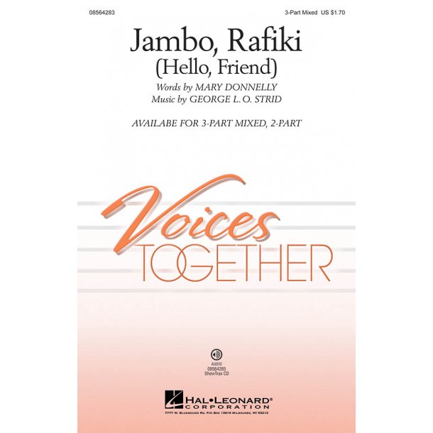 Strid George/Donnelly Mary Jambo Rafiki Hello Friend 3 Part Mixed Chor