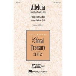 BACH JS ALLELUIA FROM CANTATA 142 (ARR EHRET WALTER) TTBB CHORAL