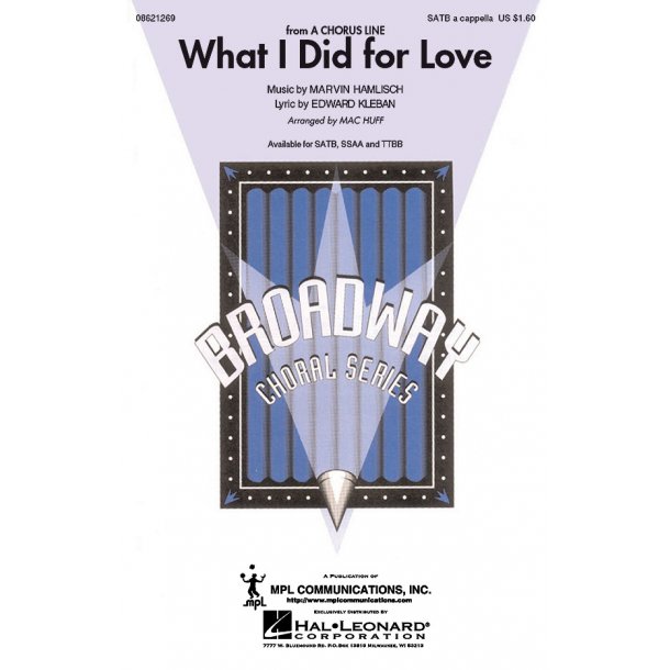 What I did for love (from a Chorus Line)