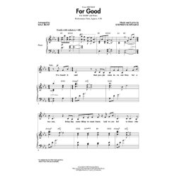 Stephen Schwartz: For Good (Wicked) (SATB)