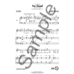 Stephen Schwartz: For Good (Wicked) (SATB)