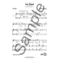 Stephen Schwartz: For Good (Wicked) (SAB)