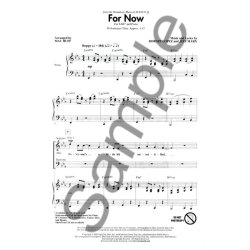 Lopez/Marx: For Now (Avenue Q) (SAB)