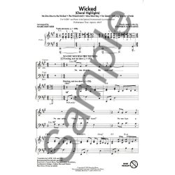 Stephen Schwartz: Wicked (Choral Highlights) (SATB)