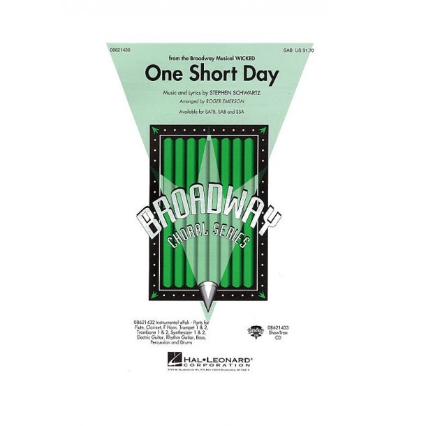Stephen Schwartz: One Short Day (Wicked) - SAB