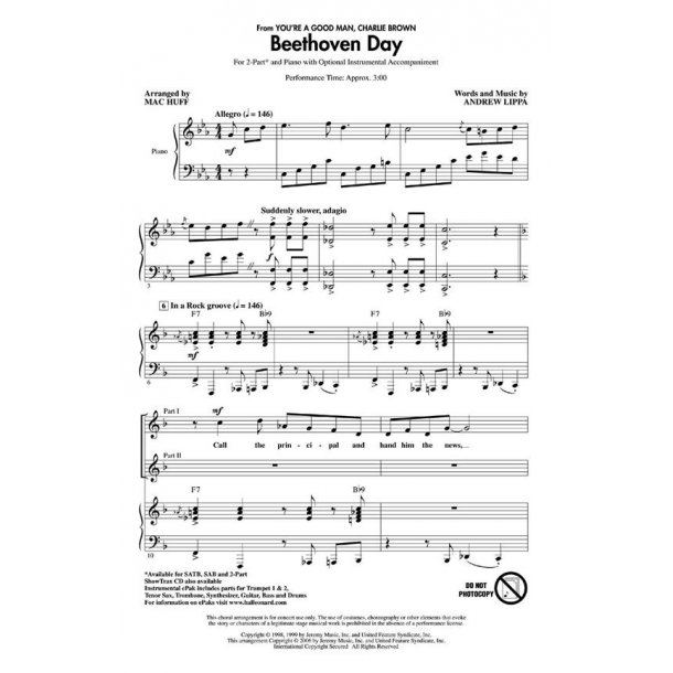 Beethoven Day : From You're A Good Man, Charlie Brown
