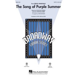 Duncan Sheik: The Song Of Purple Summer (Arr. Brymer) (SATB)