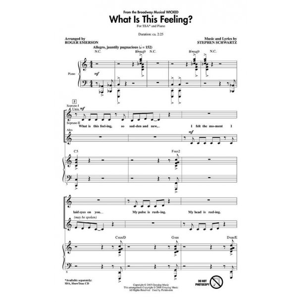 What Is This Feeling? : from Wicked