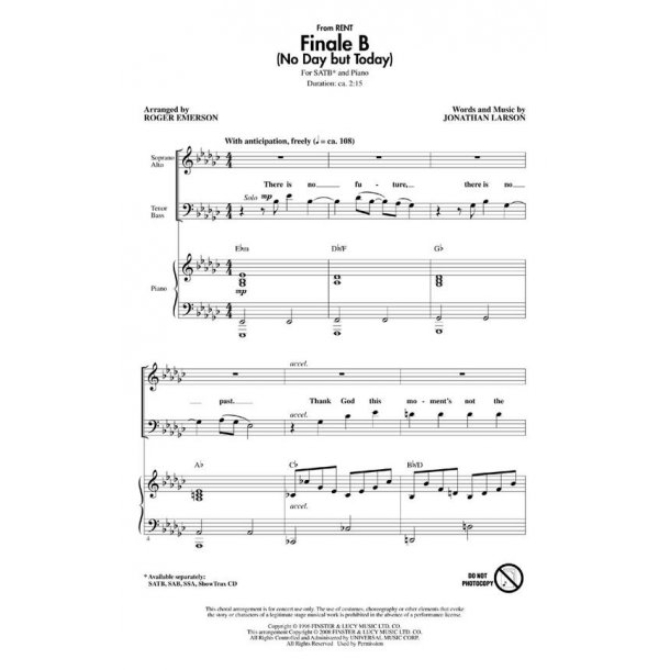 Finale B : from Rent