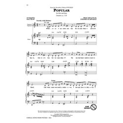 STEPHEN SCHWARTZ CHORAL SONGS FROM WICKED 5 SSA ARRANGEMENTS CHOR