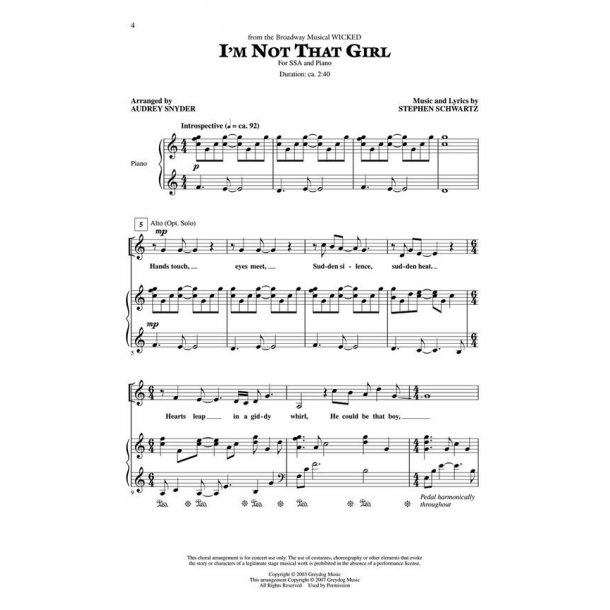 Choral Songs from Wicked : ShowTrax CD