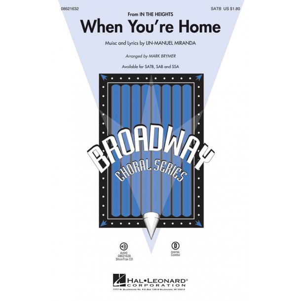 Lin-Manuel Miranda: When You're Home (Arr. Brymer) (SATB)