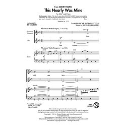 HAMMERSTEIN/RODGERS THIS NEARLY WAS MINE FROM SOUTH PACIFIC SSA CHORAL