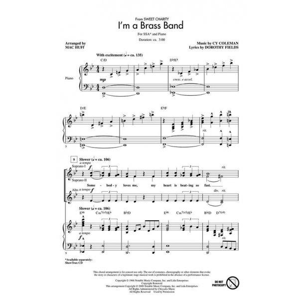 I'm a Brass Band : from Sweet Charity