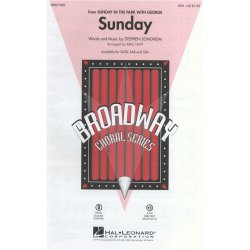 Stephen Sondheim: Sunday (Sunday In The Park With George) - SSA