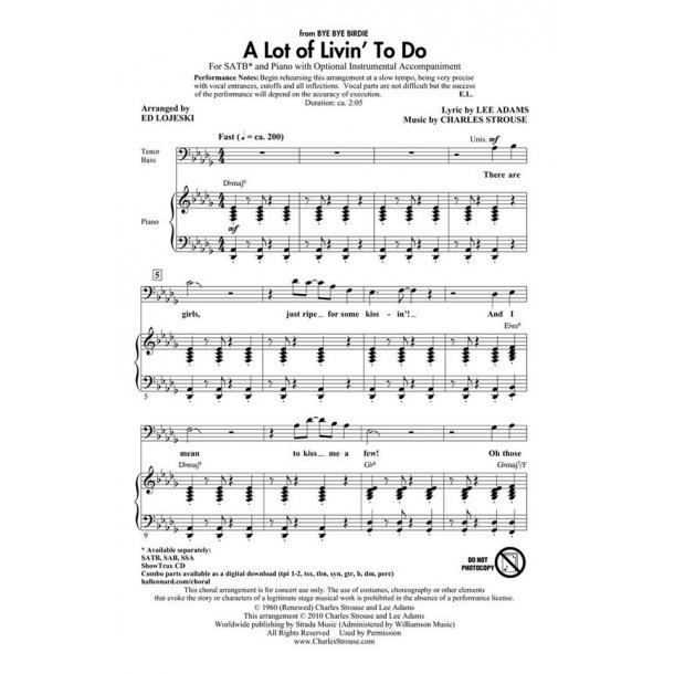 A Lot of Livin' To Do : from Bye Bye Birdie