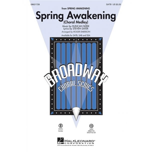 DUNCAN SHEIK & STEVEN SATER SPRING AWAKENING MEDLEY (EMERSON) SATB