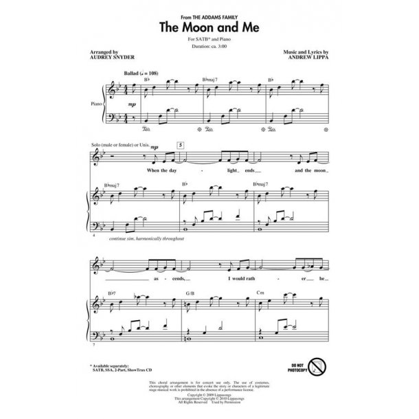 The Moon and Me : from The Addams Family