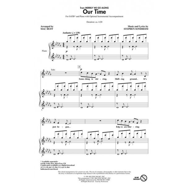 Our Time : from Merrily We Roll Along