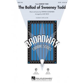 Sondheim Stephen The Ballad Of Sweeney Todd (Arr Beck Andy) Satb Chor