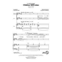 Sondheim Children Will Listen Ssa