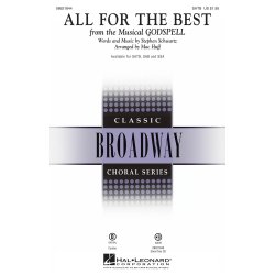 Schwartz Stephen All For The Best From Godspell (Huff Mac) Satb Choral